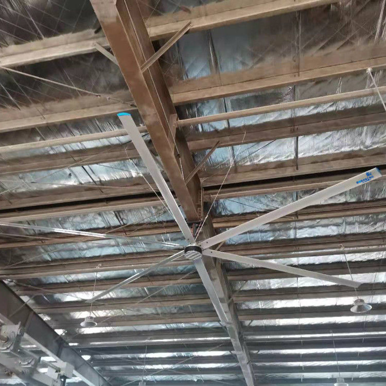 शक्तिशाली 6 ब्लेड औद्योगिक छत पंखा 10m3/मिनट वायु मात्रा/डब्ल्यू 1500w इनपुट पावर