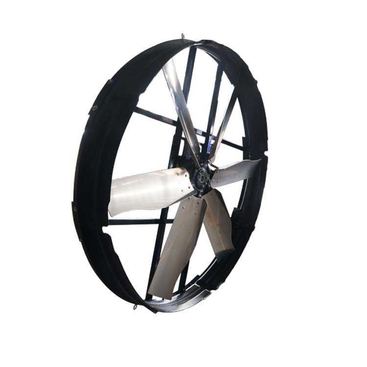 औद्योगिक निकास के लिए IP55 सुरक्षा स्तर और 345r/min घूर्णन गति के साथ 2000W 72 पैनल पंखे
