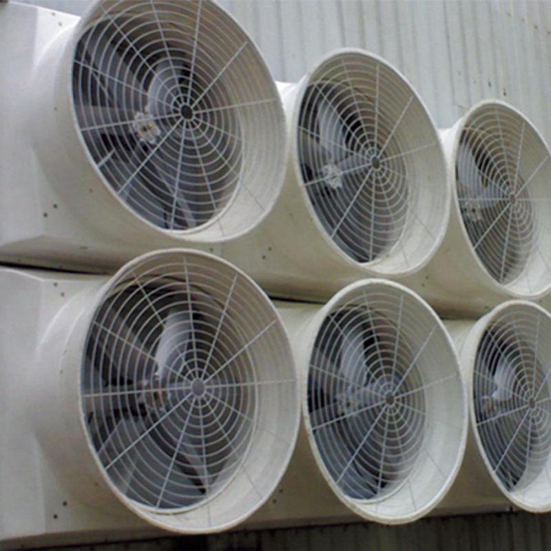 इष्टतम वायु प्रवाह के लिए 460r/min घूर्णन गति और 850w शक्ति के साथ औद्योगिक निकास पंखे