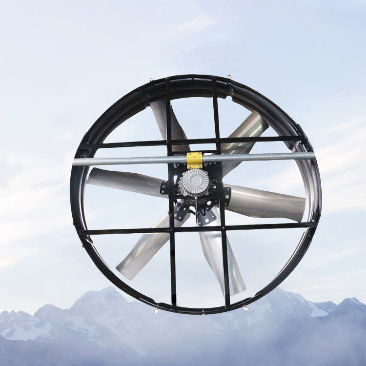 उच्च दक्षता वाला औद्योगिक पैनल फैन, 3Φ 380V 50Hz बिजली आपूर्ति और 60m3/घंटा उत्कृष्ट वायु मात्रा