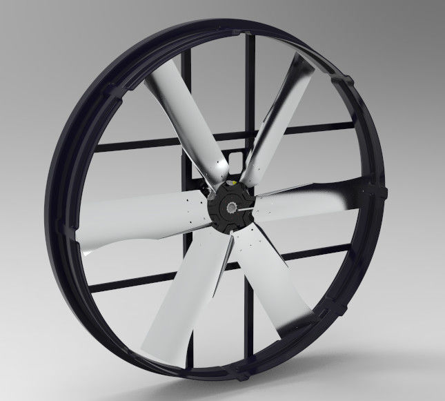 अधिकतम वायु प्रवाह 120000 m3/h और 60 m3/h क्षमता वाले औद्योगिक पैनल पंखे