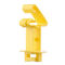 सीटीएन 5 मिमी वायर टी पोस्ट इलेक्ट्रिक बाड़ इंसुलेटर पीले रंग के साथ इलेक्ट्रिक फेंसिंग सिस्टम के लिए