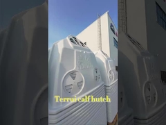 समायोज्य वेंटिलेशन बछड़ा Hutches सभी मौसम की स्थिति के लिए डिजाइन साफ करने के लिए आसान