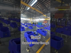 ब्लू पशुधन ऑटो वाटरर 120l/31gal प्रति मिनट प्रवाह दर और 220V300W हीटिंग डिस्क के 3 सेट के साथ