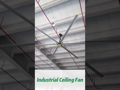 IP55 कार्यशाला के लिए 14300m3/min वायु प्रवाह के साथ 6pcs मिश्र धातु औद्योगिक छत पंखे