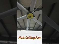 ब्रशलेस ईसी मोटर और 7300 मिमी व्यास के साथ औद्योगिक छत पंखे