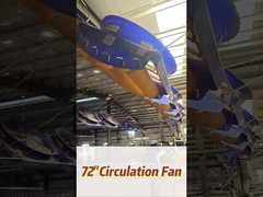 345 आरपीएम घूर्णन गति औद्योगिक पंखे के साथ शक्तिशाली 2000w/2.7hp मोटर